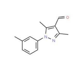 3,5-Dimethyl-1-(3-methylphenyl)-1H-pyrazole-4-carbaldehyde (CAS 400876-66-6) - chemical structure image