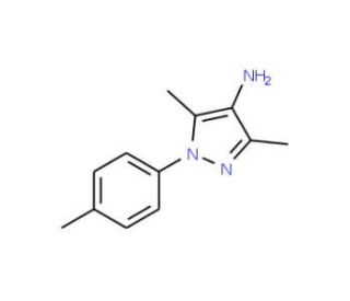 3,5-dimethyl-1-(4-methylphenyl)-1H-pyrazol-4-amine - chemical structure image