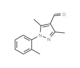 3,5-Dimethyl-1-o-tolyl-1H-pyrazole-4-carbaldehyde - chemical structure image