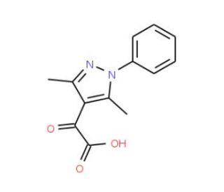 (3,5-dimethyl-1-phenyl-1H-pyrazol-4-yl)(oxo)acetic acid - chemical structure image