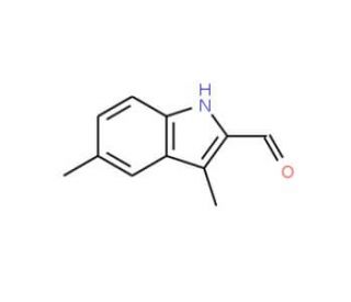 3,5-Dimethyl-1H-indole-2-carbaldehyde (CAS 1463-67-8) - chemical structure image