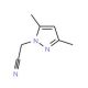 (3,5-Dimethyl-1H-pyrazol-1-yl)acetonitrile (CAS 1134684-85-7) - chemical structure image
