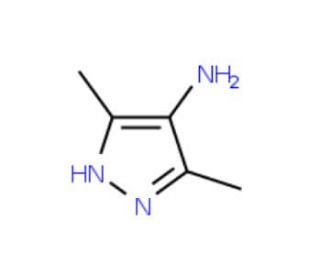 3,5-dimethyl-1H-pyrazol-4-amine (CAS 5272-86-6) - chemical structure image
