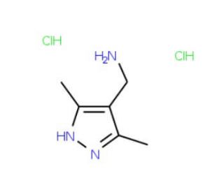 [(3,5-Dimethyl-1H-pyrazol-4-yl)methyl]amine dihydrochloride (CAS 518064-16-9) - chemical structure image