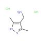 [(3,5-Dimethyl-1H-pyrazol-4-yl)methyl]amine dihydrochloride (CAS 518064-16-9) - chemical structure image
