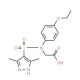 [[(3,5-Dimethyl-1H-pyrazol-4-yl)sulfonyl]-(4-ethoxyphenyl)amino]acetic acid - chemical structure image