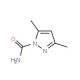 3,5-Dimethyl-1H-pyrazole-1-carboxamide (CAS 934-48-5) - chemical structure image