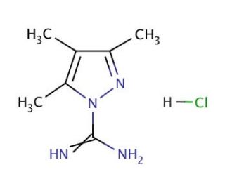 3,5-Dimethyl-1H-pyrazole-1-carboximidamide hydrochloride (CAS 40027-64-3) - chemical structure image