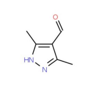 3,5-Dimethyl-1H-pyrazole-4-carbaldehyde (CAS 201008-71-1) - chemical structure image