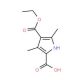 3,5-Dimethyl-1H-pyrrole-2,4-dicarboxylic acid4-ethyl ester (CAS 5442-91-1) - chemical structure image