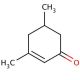 3,5-Dimethyl-2-cyclohexen-1-one (CAS 1123-09-7) - chemical structure image