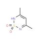 3,5-dimethyl-2H-1,2,6-thiadiazine 1,1-dioxide (CAS 697-44-9) - chemical structure image