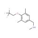 {[3,5-dimethyl-4-(2,2,2-trifluoroethoxy)phenyl]methyl}(methyl)amine - chemical structure image
