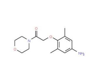 [3,5-dimethyl-4-(2-morpholin-4-yl-2-oxoethoxy)phenyl]amine - chemical structure image