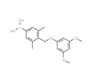 3,5-Dimethyl-4-(3&prime;,5&prime;-dimethoxybenzyloxy)phenylboronic acid (CAS 1072951-94-0) - chemical structure image