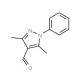 3,5-Dimethyl-4-formyl-1-phenylpyrazole (CAS 22042-79-1) - chemical structure image