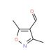 3,5-Dimethyl-4-formylisoxazole (CAS 54593-26-9) - chemical structure image