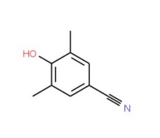 3,5-Dimethyl-4-hydroxybenzonitrile (CAS 4198-90-7) - chemical structure image