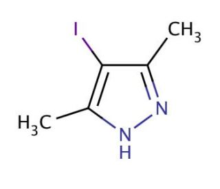 3,5-Dimethyl-4-iodo-1H-pyrazole (CAS 2033-45-6) - chemical structure image
