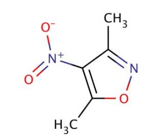 3,5-Dimethyl-4-nitroisoxazole (CAS 1123-49-5) - chemical structure image