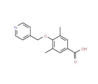3,5-dimethyl-4-(pyridin-4-ylmethoxy)benzoic acid - chemical structure image