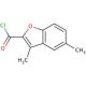 3,5-Dimethyl-benzofuran-2-carbonyl chloride - chemical structure image