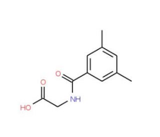 (3,5-Dimethyl-benzoylamino)-acetic acid (CAS 23082-14-6) - chemical structure image