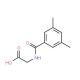 (3,5-Dimethyl-benzoylamino)-acetic acid (CAS 23082-14-6) - chemical structure image