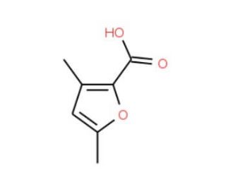 3,5-Dimethyl-furan-2-carboxylic acid (CAS 34297-68-2) - chemical structure image
