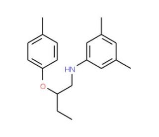 3,5-Dimethyl-N-[2-(4-methylphenoxy)butyl]aniline - chemical structure image