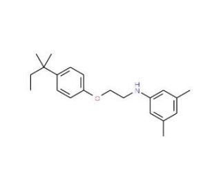 3,5-Dimethyl-N-{2-[4-(tert-pentyl)phenoxy]-ethyl}aniline - chemical structure image