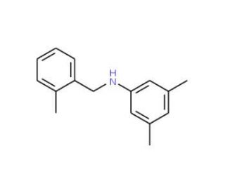 3,5-Dimethyl-N-(2-methylbenzyl)aniline - chemical structure image