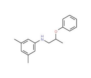 3,5-Dimethyl-N-(2-phenoxypropyl)aniline - chemical structure image