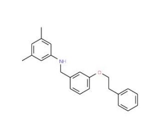 3,5-Dimethyl-N-[3-(phenethyloxy)benzyl]aniline - chemical structure image