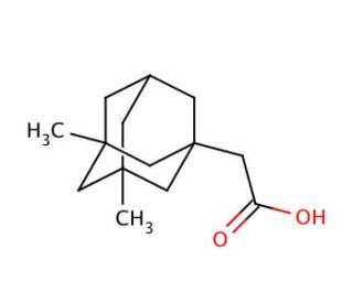 3,5-Dimethyladamantane-1-acetic acid (CAS 14202-14-3) - chemical structure image