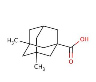 3,5-Dimethyladamantane-1-carboxylic acid (CAS 14670-94-1) - chemical structure image