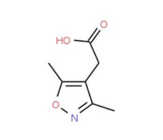 (3,5-dimethylisoxazol-4-yl)acetic acid (CAS 2510-27-2) - chemical structure image