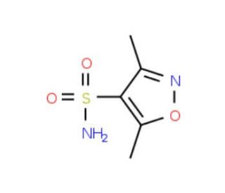 3,5-dimethylisoxazole-4-sulfonamide (CAS 175136-83-1) - chemical structure image