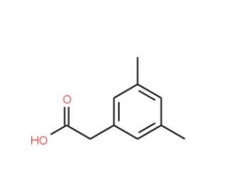 3,5-Dimethylphenylacetic acid (CAS 42288-46-0) - chemical structure image