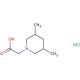 (3,5-Dimethylpiperidin-1-yl)acetic acid hydrochloride - chemical structure image