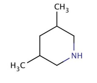 3,5-Dimethylpiperidine, mixture of cis and trans (CAS 35794-11-7) - chemical structure image