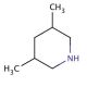 3,5-Dimethylpiperidine, mixture of cis and trans (CAS 35794-11-7) - chemical structure image