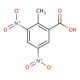 3,5-Dinitro-o-toluic acid (CAS 28169-46-2) - chemical structure image
