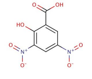 3,5-Dinitrosalicylic acid (CAS 609-99-4) - chemical structure image