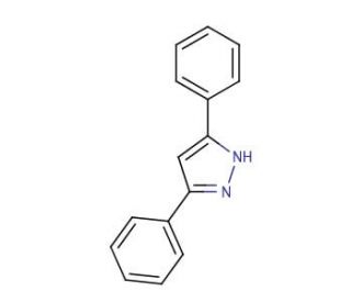 3,5-Diphenylpyrazole (CAS 1145-01-3) - chemical structure image