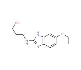3-(5-Ethoxy-1H-benzoimidazol-2-ylamino)-propan-1-ol (CAS 301163-46-2) - chemical structure image