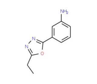 3-(5-Ethyl-[1,3,4]oxadiazol-2-yl)-phenylamine - chemical structure image