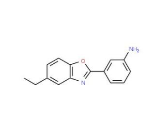 3-(5-Ethyl-benzooxazol-2-yl)-phenylamine - chemical structure image