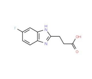3-(5-Fluoro-1H-benzoimidazol-2-yl)-propionic acid (CAS 82138-57-6) - chemical structure image