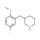 3-(5-Fluoro-2-methoxy-benzyl)-piperidine (CAS 955288-00-3) - chemical structure image